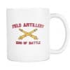 Artillery King of Battle Mug WHITE