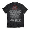 Viking, Norse, Gym t-shirt & apparel, Yes I'm old school, back