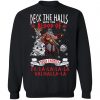 Viking, Norse, Gym t-shirt & apparel, Deck the halls with the blood, Front