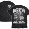 Viking T-shirt, Double sided T-shirt, Only monster, Black