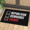 Republican Democrat Trump Door Mat