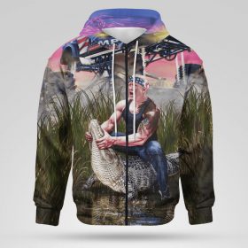 All Over Print Zip Hoodie