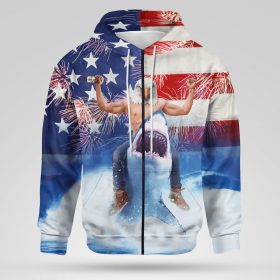 All Over Print Zip Hoodie