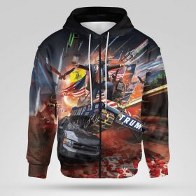 All Over Print Zip Hoodie