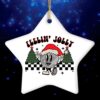 Feelin Jolly Retro Disco Christmas Ornament