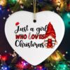 I’m Just a Girl That Loves Christmas Festive Gnome Ornament