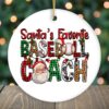Santa’s Favorite Baseball Coach Christmas Ornament