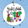 Santa’s Favorite SLP Christmas Ornament, Gift for Speech Therapist, Language Pathologist