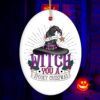 We Witch You a Spooky Creepmas Ornament, Whimsical Halloween Christmas Decoration