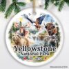 Artistically Vibrant Yellowstone National Park Ornament, Wildlife and Nature Souvenir Gift