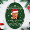 Donald Trump A Maga Christmas to All in Green Ornament
