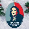 Harris for President 2024 Vintage Pop Art Ornament, Election Christmas Gift