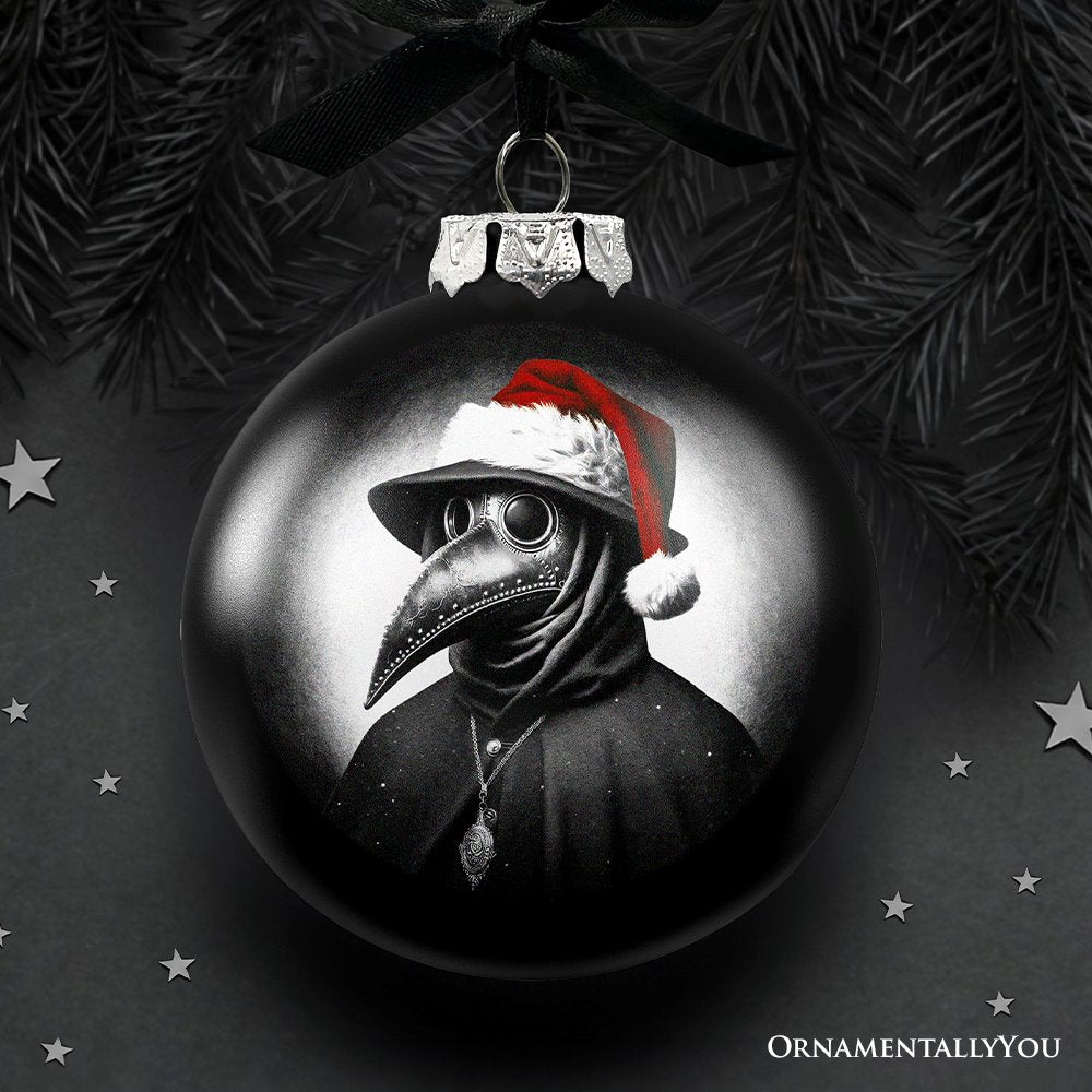 ForProduct-01PlagueDoctorChristmasSpookyPortraitGlassOrnament_BlackHorrorHalloweenTreeDecoration.jpg