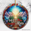 Stairway to Heaven Stained Glass Ornament, Christmas in Heaven Memorial Gift