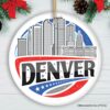 Urban Denver Retro Colorado Ornament, Souvenir Gift