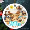 Vintage Santa Fe Ceramic Christmas Ornament, New Mexico Souvenir