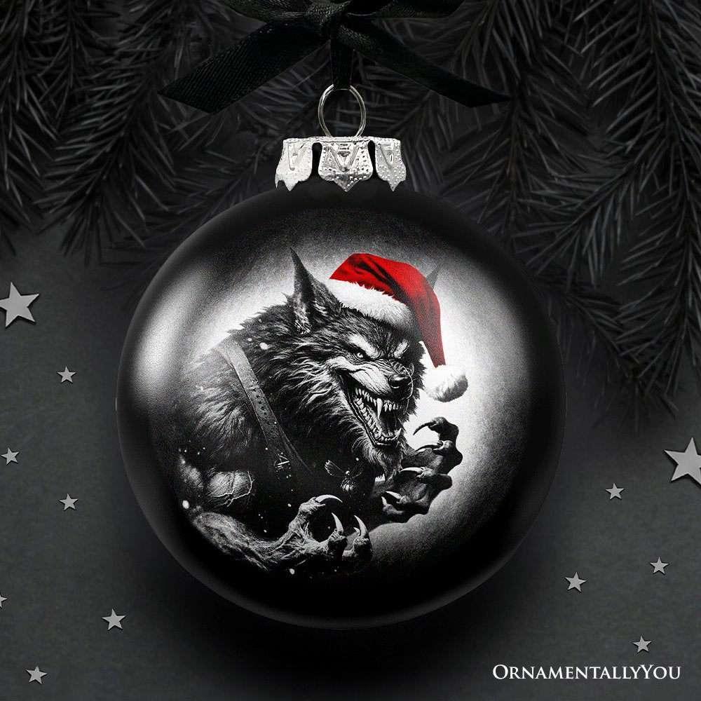 ForProduct-01WerewolfChristmasSpookyPortraitGlassOrnament_BlackHorrorHalloweenTreeDecoration.jpg