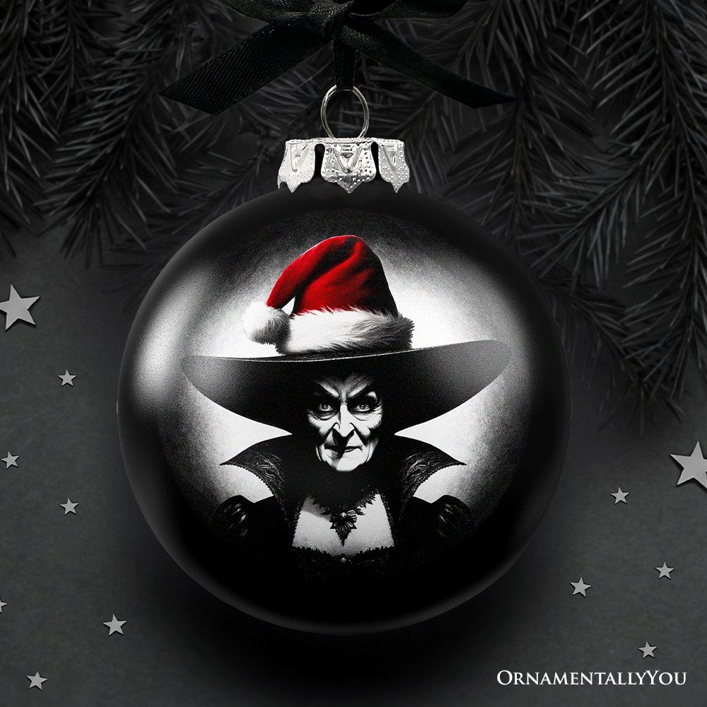 ForProduct-01WickedWitchChristmasSpookyPortraitGlassOrnament_BlackHorrorHalloweenTreeDecoration.jpg