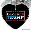 Quote I Stand with Trump Christmas Ornament, Gift for Republican Supporter
