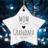 Mom to Grandma Ornament, Gift for First Time Grandmother