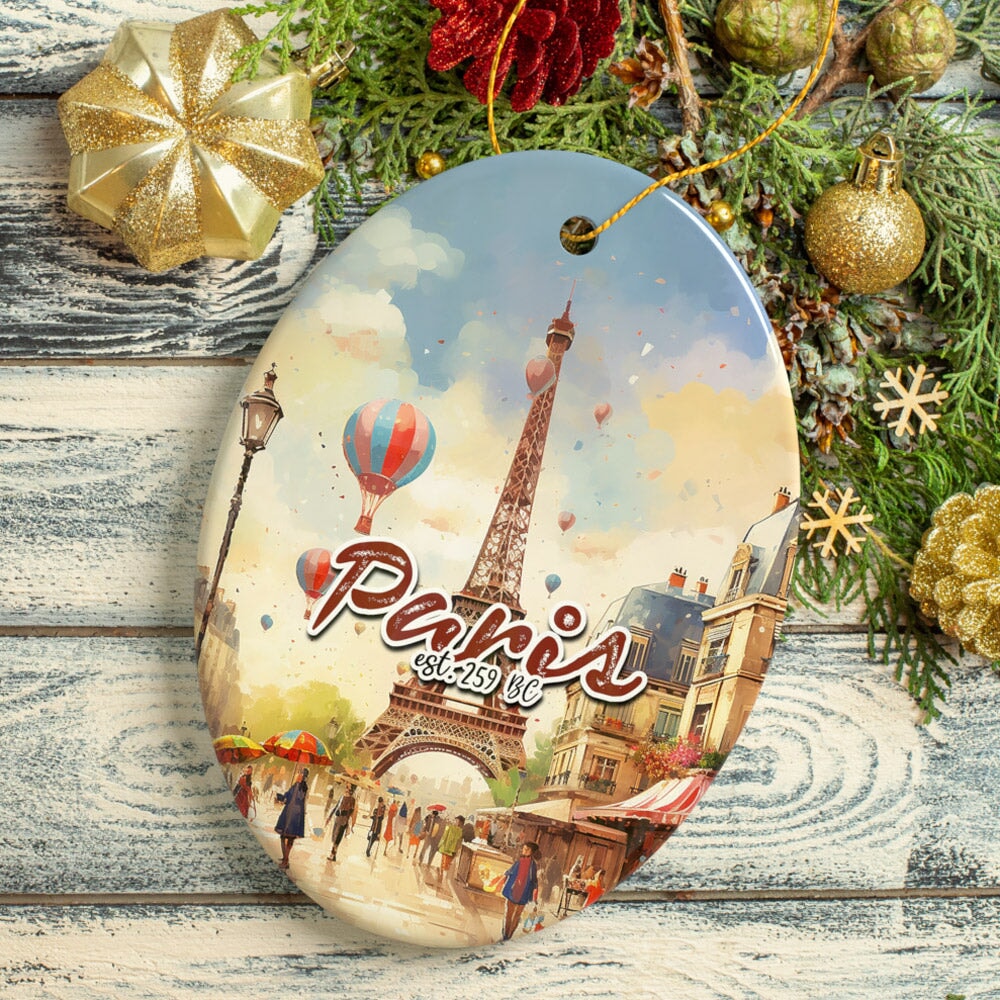 ForProductEiffelTower_ParisFestivityinWatercolorPaintingforSouvenirChristmasOrnamentOval.jpg