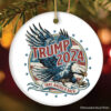 Donald Trump Eagle 2024 Take America Back Vintage Art Ornament