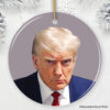 Donald Trump Mugshot  Mean Muggin Ornament, Funny Christmas Decoration