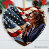 Kamala Harris Empowered Voice Ornament, Empowering Tribute to Leadership and National Pride Gift and Decor