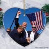 Donald Trump Failed Attempt 2024 Ceramic Ornament, Christmas Tree Decor