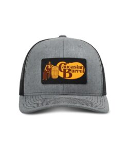 Caucasian Barrel Patch Trucker Hat