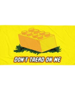 Don't Tread On Legos Beach Towel